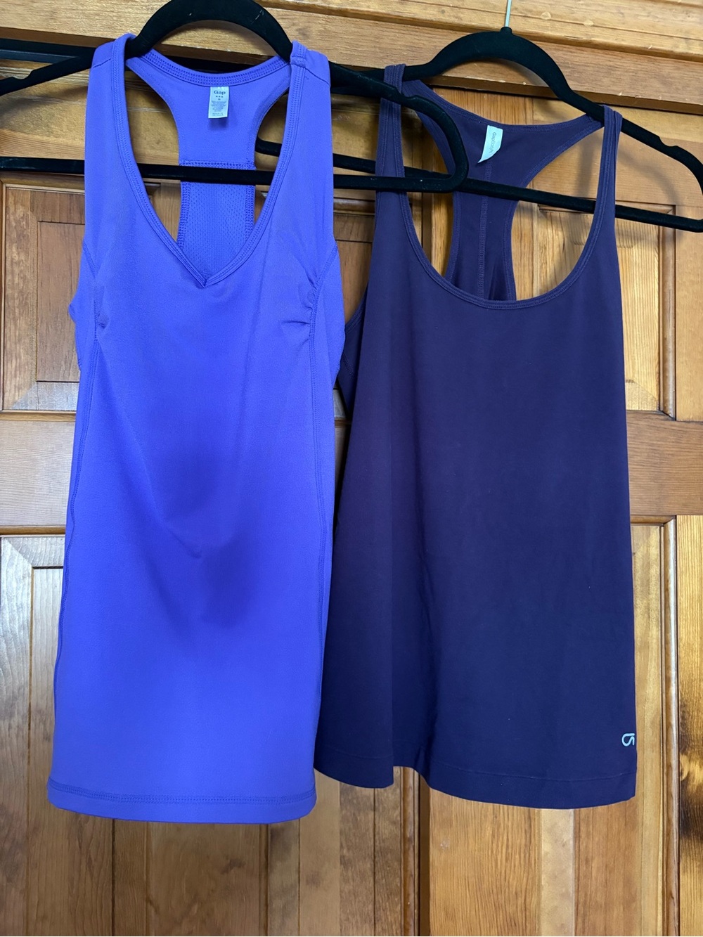 GAP Purple and Deep Purple Racerback Tank Tops
